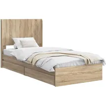 vidaXL Bett, Bettrahmen 90 x 200 cm