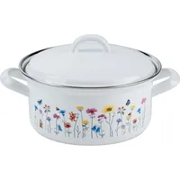 RIESS Kasserolle 18cm Flora mit Deckel 0129-070