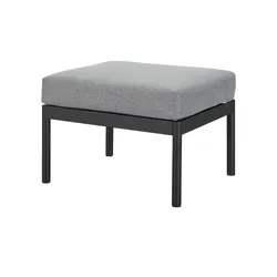 Hocker  Beverly , schwarz , Maße (cm): B: 50 H: 30 T: 61