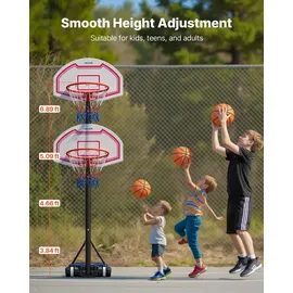 Vevor Basketballkorb höhenverstellbar 160 -210 cm