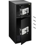 Vevor Tresor Feuerfest Elektronikschloss Tresor 4MM mit Zahlenschloss 74 L, - Schwarz