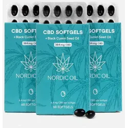 3FÜR2 Nordic Oil CBD Kapseln (384 mg) 3x60 Stück