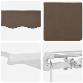vidaXL Ausziehbare Markise 4 x 3 m taupe