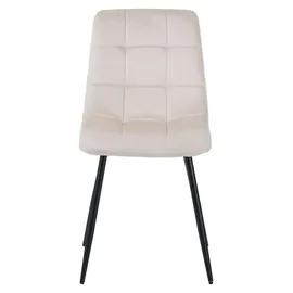 Albatros International Esszimmerstuhl Bora Samt beige 4er Set