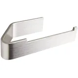 Designfabrik Hamburg Toilettenpapierhalter Silber, Metall, Rechteckig, 17x4x8 cm, Badezimmer,, | Klopapierhalter zum Kleben | Klorollenhalter Bad | WC Rollenhalter selbstklebend | Toilettenpapierhalter | Modernes Design