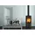 FIREPLACE Rondale Stahl schwarz/Keramik schwarz
