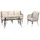 aea Gartenlounge-Set 3-tlg. Beige