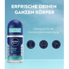 NIVEA Fresh Ocean Deodorant Roll-On 6 x 50 ml