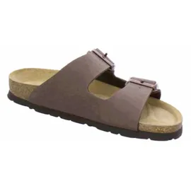 ROHDE Alba für Damen Frauen Sandale Pantolette Zweiriemer Hausschuhe 5631 braun, Schuhgröße:43 EU