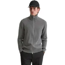 Marc O'Polo Herren, Cardigan grau unifarben, grau, Herbst/Winter 2025/2026