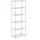 Mondeer Metallregal, 6-Stufiges Küchenregal, mit 8-Haken, Höhenverstellbar, Geeignet für Küche Badezimmer Wohnzimmer Balkon, 54 * 29 * 160cm, Silber