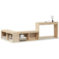VidaXL Nachttisch mit Schreibtisch 232x112x75 cm Massivholz Kiefer