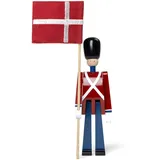 Kay Bojesen Fahnenträger Mini Figuren 18.5 cm Holzfiguren Originaldesign, rot