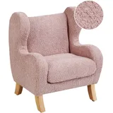 Beliani Kindersessel Farum Bouclé 0 x 0 x 0 cm Rosa