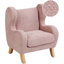 Beliani Kindersessel Farum Bouclé 0 x 0 x 0 cm Rosa