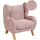 Beliani Kindersessel Farum Bouclé 0 x 0 x 0 cm Rosa