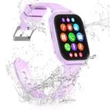 Smartwatch Kinder, 4G GPS Uhr Kinder Smartwatch mit GPS mit SIM WiFi Videoanruf SOS Schulmodus Kamera Wasserdichte Spiele Voice Chat Handy Wecker, Kinderuhr Geschenke für Mädchen Jungen Student