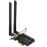 TP-Link Archer TX50E AX3000 WiFi 6 PCIe-Adapter mit Bluetooth 5.0 (Zwei Multi-Richtantennen, Intel Wi-Fi 6 Chipsatz,Kühlkörper, WPA3-Verschlüsselungsstandard, Platzsparender Einsatz) Schwarz