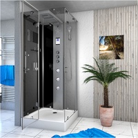 SeniorBad Dampfdusche Duschtempel Sauna Dusche Duschkabine D38-13L3 90x90cm ohne 2K Scheiben Versiegelung