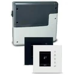 EOS Saunasteuerung EmoStyle D Anthrazit/Silber mit flachen Bedienteil, Farbe: Schwarz