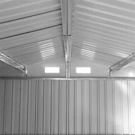 Estexo Geräteschuppen 3,92 x 2,57 m Hellgrau