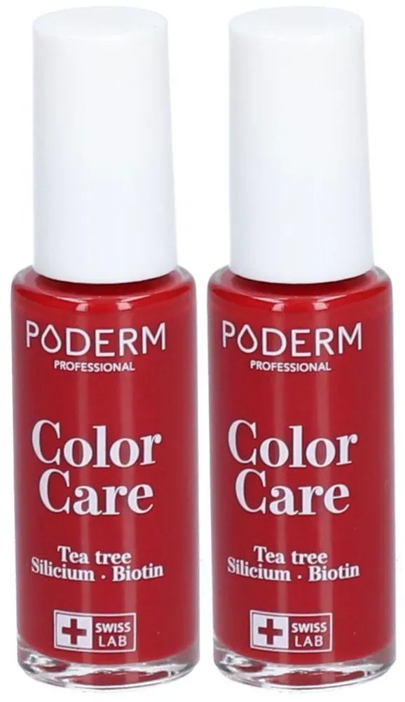 Poderm Color Care Teebaum Nagellack Nr 253 Rouge Allure