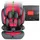XOMAX Kindersitz ISOFIX I mitwachsend I 9-36 kg, 15 Monate - 12 Jahre, Gruppe 1/2/3 I 5-Punkt-Gurt und 3-Punkt-Gurt I Bezug abnehmbar und waschbar I ECE R129 I anthrazit-rot