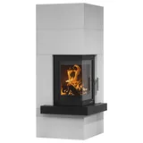 Oranier | Heizkamin | Club (W+) II | 7 kW | Sims Beton Schiefer