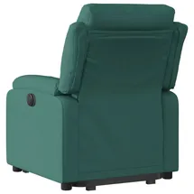 vidaXL Relaxsessel mit Aufstehhilfe Stoff 148 x 79,5 x 0 cm Dunkelgrün