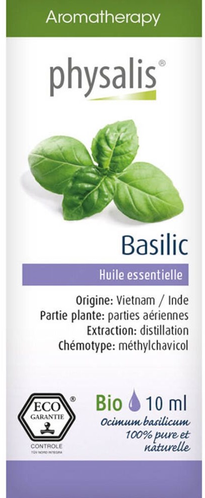 Physalis Basilic Huile essentielle Bio 10 ml huile
