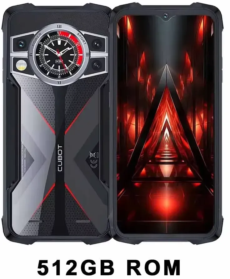 Cubot Kingkong 9 robustes Smartphone-24Go + 512go-10600 mAh (33 W) – 100 MP – Dual-Bildschirm „+ 1,32“ – NFC GPS Dual SIM 4G