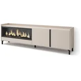 SKRAUT HOME Lowboard 212x61 cm Beige Holzwerkstoff