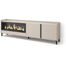 SKRAUT HOME Lowboard 212x61 cm Beige Holzwerkstoff
