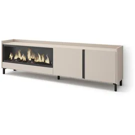 SKRAUT HOME Lowboard 212x61 cm Beige Holzwerkstoff