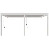 Weide Pavillon Deluxe 3,6 x 5,3 m inkl. 4 Seitenteile Weiß