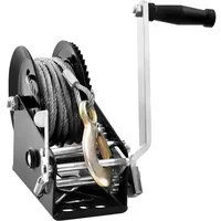 Vevor Seilwinde 1587,5kg Handseilwinde 260x147x182mm Bootswinde 2-Wege-Ratsche/2-Gang Handwinde mit