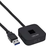 InLine Fingerabdruckscanner mit Hub, Windows Hello kompatibel 1,5m schwarz