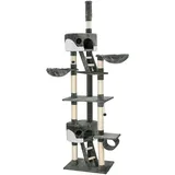 Tectake Hansi 60 x 45 x 260 cm grau/weiß