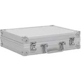 vidaXL Waffenkoffer Aluminium ABS Silbern