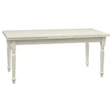 Biscottini Ausziehbarer Moderner Tisch Massivholz Rechteckig Landhaus