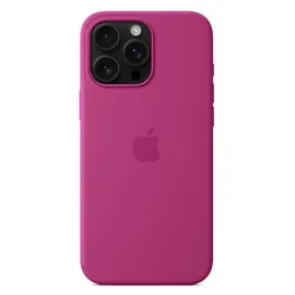 Apple iPhone 16 Pro Silikon Case mit MagSafe fuchsia