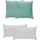 Andiamo Kissen-Set Emy 30 x 50 cm Salbei/Weiß