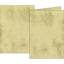 Brunnen 105141511 Klappkarte Universalpapier Marmor A6 chamois