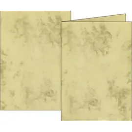 Brunnen 105141511 Klappkarte Universalpapier Marmor A6 chamois