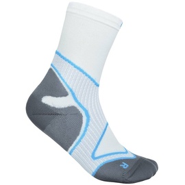 Bauerfeind Run Performance Mid-Cut Socken Herren weiß/blau EU 38-40