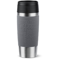 emsa Isolierbecher Travel Mug Classic 360 ml Edelstahl Grau M (Medium)