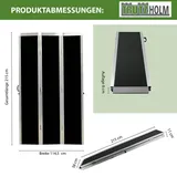 Baumarktplus DREIBREIT by TRUTZHOLM Alu Auffahrrampe 215 cm 3-fach klappbar 1020 kg Alu beschichtet Verladerampe