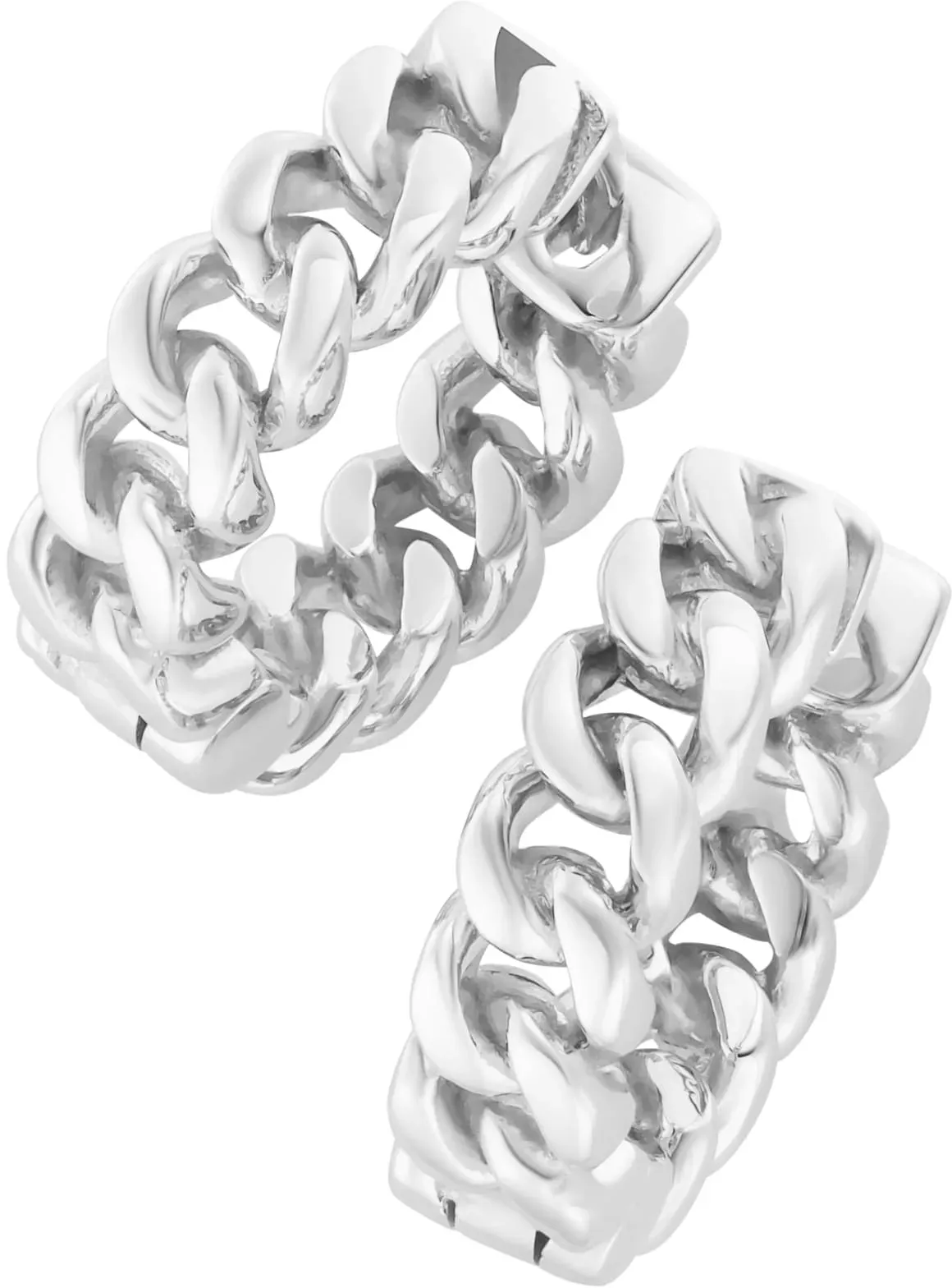 Paar Creolen LADY, silber (silber 925), Ohrringe, Damen