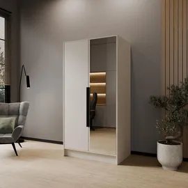 WFL GROUP Drehtürenschrank Mono Lux 102 x 200 x 51 cm Beige