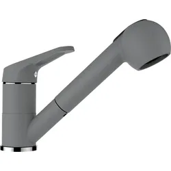 Spültischarmatur SCHOCK "Armatur Cosmos SB", grau, B:19,7cm H:17,8cm, Armaturen, ausziehbar